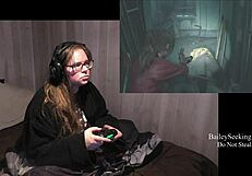 Big Tits Brunette Strips In Resident Evil 2