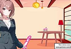 Enjoy the greatest of sins in anal masturbation with this Spanish hentai video