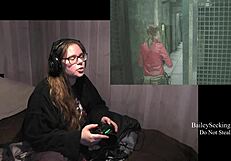 Big Tits Brunette Strips In Resident Evil 2