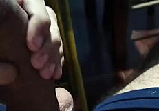 Amateur Strokes Cock While Teasing