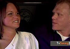 a newbie amateur swinger couple joined the swing mansion today