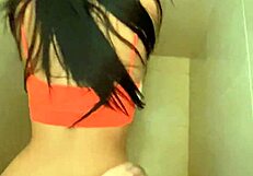 College students have a steamy affair in a mens washroom
