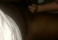 My friend's girlfriend sneaks in to swallow my cum with her interracial monster cock sucking.