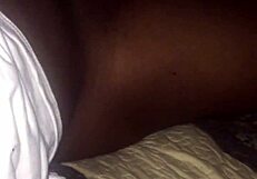 My friend's girlfriend sneaks in to swallow my cum with her interracial monster cock sucking.