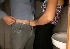 fucking hot wife in the bathroom with big cock