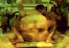 Prostitute Brunette Fucks Two Cowboys Doggy Style