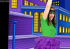 alyssa from bounce patrol with natural tits clothed