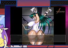 Sailor moon with large cp boobs as he is bounded and has a massive cock in steamy game
