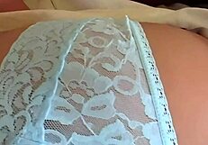 Tattooed guy fucks and cums on brunette babe's pretty face