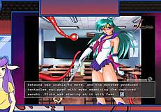 Sailor Pluto's Tentacle Encounter with Asian Sailor Moon