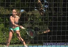 milf sarah vandella seduced by lesbian teen in hot tub