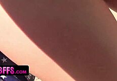 patriotic teen 18+ gets spunked at wild outdoor party