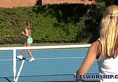 milf sarah vandella seduced by lesbian teen in hot tub