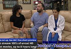 I’m like, so nervous… becoming Doctor Tampa for Nicole Luva’s first gyno exam with Nurse Aria’s help!