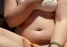 an amateur explores gentle breast techniques in a homemade setting