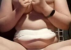 an amateur explores gentle breast techniques in a homemade setting