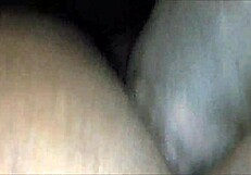 Black amateur couple enjoys closeup intimate moments