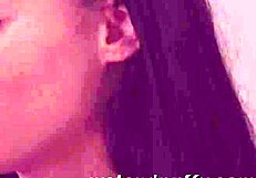 raven haired cutie natural boobs