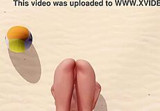 i love honoka's big tits on the beach