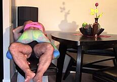 Did I drain his cock completely with my big tits?