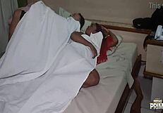 Rich guy eats wife's pussy after cuckold leaves