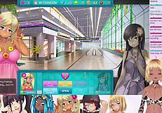 Vtuber Lewdneko Plays Huniepop 2 Double Date! Piercing Boobs And Big Ass Action!