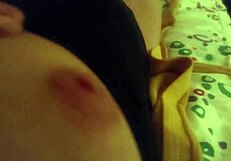 milf alone at night playing quietly