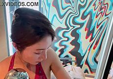 i went into the sauna and sweated with japanese vibes all around me