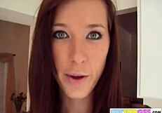 brookeskye in black lingerie shows small tits and uses vibrator