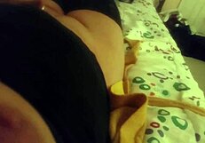 milf alone at night playing quietly