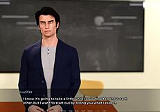 Slut sucks in bathroom! Fucks teen in public!