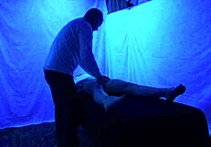 Gigi Breeze Enjoys a Blacklight Massage Session, Part Two