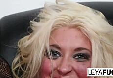 Blonde Leya's Big Tits Bounce As Her Ass Gets Pounded!