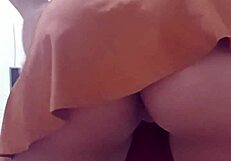 Hot Girl with Perfect Ass in Mini Skirt