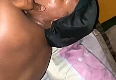 Ebony Gay Couple Engages in Bareback Fucking Reality Scene