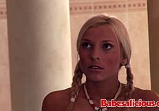 Blonde Babe Gets Facial And Anal Cumshot