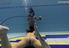 hey adeline, why are you letting a girl film you naked by the pool today?