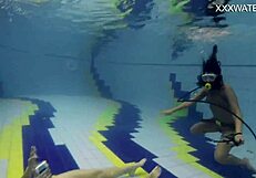 hey adeline, why are you letting a girl film you naked by the pool today?