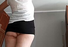 While My Housekeeper Washed the Chandelier I Watched Her and Masturbated - Lesbian Illusion Girls