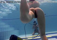 hey adeline, why are you letting a girl film you naked by the pool today?