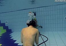 hey adeline, why are you letting a girl film you naked by the pool today?