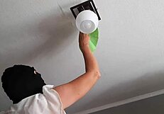 While My Housekeeper Washed the Chandelier I Watched Her and Masturbated - Lesbian Illusion Girls