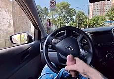 Bati Punheta Pra Gostosinha No Ponto De Ônibus Que Acabou Sedento