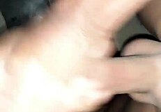 Masturbating solo with intense focus on my hard cock
