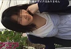 Pretend Handsome Guy Catches Huge Tits Girl For Outdoor Blowjob