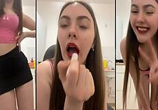 sexy webcam girl performs erotic dance show number one