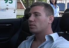 Brunette Teen Rides Hard Cock in Car Scene