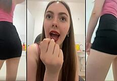 sexy webcam girl performs erotic dance show number one