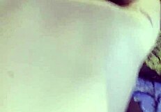 Creamy Pussy Contrasts With Big Black Cock While Riding