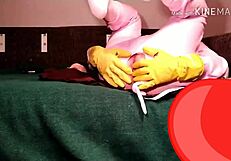 Cosplay Babe Masturbates With Huge Dildo! Intense Solo Fun!